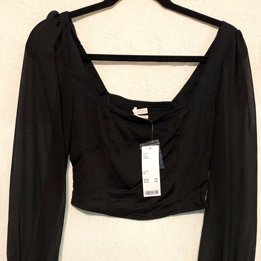 Urban Outfitters Black Crop Top XS